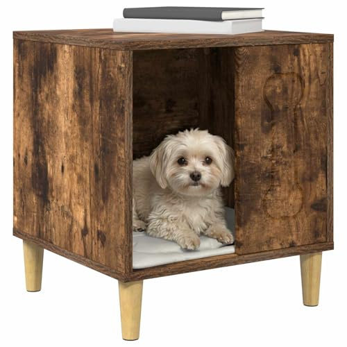 vidaXL Casa para Perros Roble Ahumado 44 x 42 x 49 cm