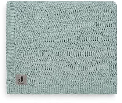 Jollein 516-522-65285 Kinder-Decke Strick Knit ash green Gr. 100x150 cm