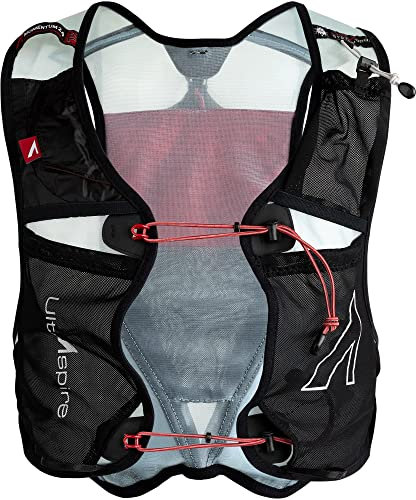 Ultraspire Momentum Hydration Minimalistische Rennweste, 6 Liter, 2.0, Schwarz/Rot, Größe M (81,3 - 96,5 cm)