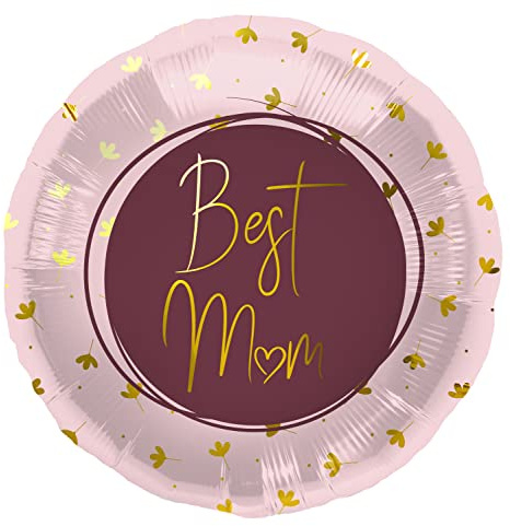 Folat 67960 Ballon en aluminium Best Mum Rose - 45 cm