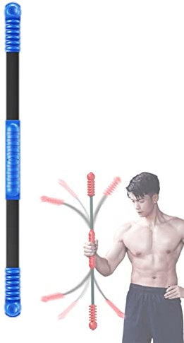 DYK&NX High-Efficiency Fat-Burning Flexibility bar, Schwingstab Flexibar für Ganzkörpertraining für Gegen Rückenschmerzen, Ganzkörpertraining (Color : Blue)