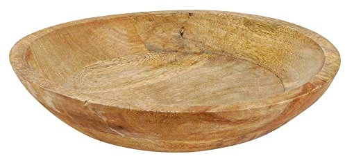 Vilde Obstschale Früchteschale Servierschale Schüssel Holzschale aus Holz, 30 x 6,5 cm