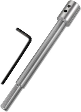 Prolunga per trapano da 169 mm, diametro 10,5 mm, codolo di estensione, compatibile con punte Forstner con gambo da 3/8, supporto per punte a sgancio rapido per cacciavite elettrico, fresature