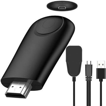 Adattatore wireless per display, dongle wireless 2.4G e 5G, adattatore per mirroring dello schermo HDMI 1080p per iPhone/iPad/Android/Windows/PC a TV HDMI