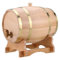1,5L/ 3L/ 5L/ 10L Holzfass Bierfrässer Weinfass mit Zapfhahn, Stopfen und Holzbock, Heimbrauen Bierbrauen Fass, Perfekt für Bier Whisky oder Wein(10L)
