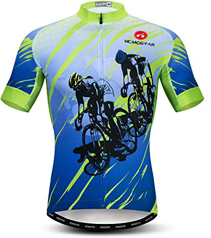 Maillots de cyclisme pour homme, maillot de VTT d'été à manches courtes respirant, haut de vélo d'équitation, chemises de vélo à séchage rapide, CF0171, XX-Large