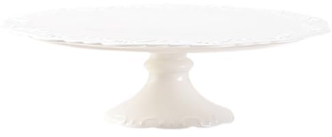 DOITOOL Tortenplatte Drehbar Keramik Tortenständer Weiß Stehen Runde Cupcake Stehen Dessert Turm Cupcake Halter Display Stand für Hochzeit Geburtstag Party