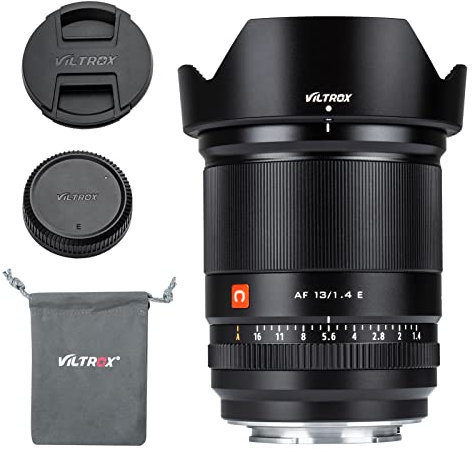 VILTROX 13mm f/1.4 F1.4 E Mount Objektiv, Ultraweitwinkel APS-C AF Prime Objektiv für Sony E-Mount spiegellose Kameras a7CR a7CII a7RV a1 a9II a7C a6700 a6600 a6400 a6100 a6000