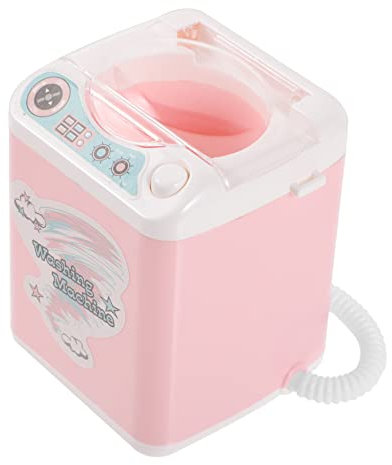 Mini-waschmaschine Für Haushaltsgeräte Spielspielzeug Vorgeben Make-up-eierwaschmaschine Mini-make-up-pinselreiniger Wimpern Plastik Elektronisch Kleine Waschmaschine Kind