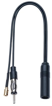 DAB Antenna Splitter Convertitore Adattatore Cavo Divisor Eightwood SMB Din Femmina a Din Maschio - RG174 DAB Auto Autoradio Stereo per AM FM Compatibile con Pioneer Clarion Kenwood Alpine JVC – 30CM