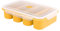 Bac de congélation en silicone avec couvercle, Grand bac à glaçons pour soupe Plateaux de congélation pour aliments pour bébés Récipients de congélation pour soupe Moules de congélation, Jaune