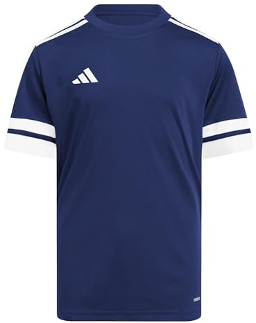 adidas Unisex Kids Squadra25 Jersey Short Sleeve Kids Shirt, Team Navy Blue 2/White, 11-12 Years