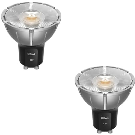 LEDart 2 lampadine GU10 LED 7.5W dimmerabili angolo fascio stretto 10° gradi Ra98 2700K / 220-240V 50/60Hz Illuminazione quadro & oggetto decorazione & effetti luminosi