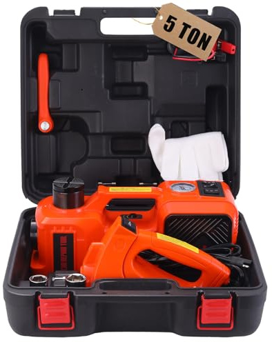 ROGTZ Electric Car Jack Kit 5T Hydraulic Impact Wrench Tire Inflator Pump
