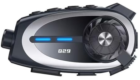 YUEHISY Motorcykelhjälm Bluetooth-headset med Kamera, 1080P HD-videoinspelning, 40H Musik 6,5H-inspelning, Vattentät, Brusreducering, för Ridning
