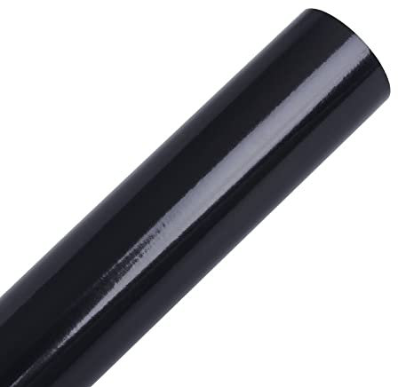 VINYL FROG 30x300cm Rotolo di vinile adesivo lucido nero per cartellonistica, lettere, decalcomanie e taglierine