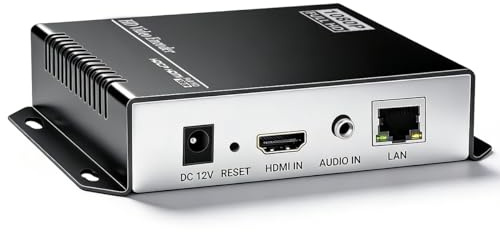 URayTech H.265 H.264 4K HD HDMI to IP Network Video Audio Streaming Encoder Supports SRT RTSP RTMPS UDP ONVIF HLS MP4 for IPTV YouTube Facebook OBS Dacast Live Broadcast and Other Servers