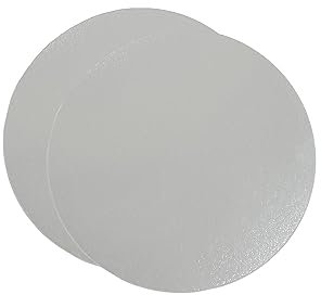 Lot de 10 Supports à Gâteaux Ronds 15cm Ø | Carton Réversible Argent | Socle Gâteau Parfaites pour Pâtisserie, Tarte et Biscuits | 1 mm d'épaisseur | Fabriqués en Europe