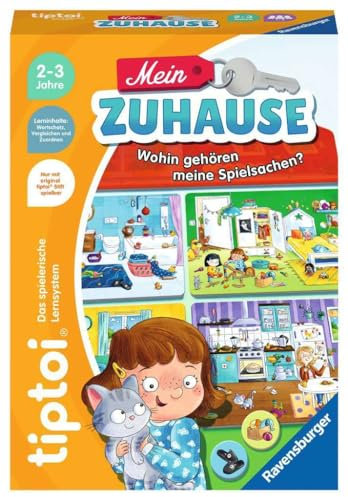 Ravensburger tiptoi Spiel 00196 - Mein Zuhause, Lernspiel zum Wortschatz, für Kinder ab 2 Jahren
