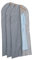 Relaxdays Langes Kleidersack 3er Set, mit Reißverschluss, 135 x 58 cm, Schutzhülle Anzug, Kleid, Hemd, grau/transparent