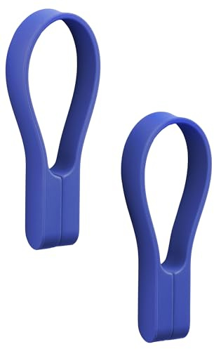 Zone Denmark Loop Handtuchklammern, Handtuchaufhänger, Magnetische Handtuchclips, Klammern/Clips für Handtücher und Geschirrtücher, 9 cm, 2 Stück, Indigo Blue (Blau)
