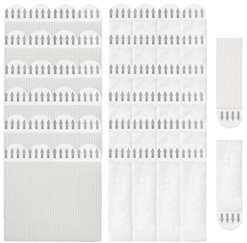 48 PCS Heavy Duty Wall Stickers No Nails Picture Hanging Strips Photo Frame Stickers for Wall Water-Resistant Double Sided Adhesive Strips