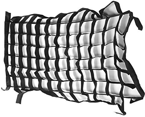 Estink Softbox Cellular Grid, Black Nylon 50x70cm Foldable Softbox Cellular Grid Mesh Photography Honeycomb Grid for Photography Studio Accessories, for 4‑Corner Soft Light Box