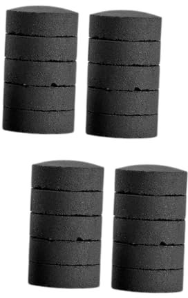 UKCOCO 2 Set Carbone Barbecue Griglia Briquette Carbone da Stufa Carbone Domestico Strumento per Il Carbone Tavolette di Carbone Avviatore di BBQ Charcoal di Legno Nero 10 Pezzi * 2