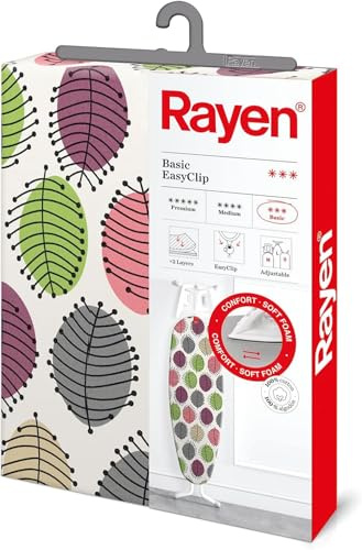 Funda Tabla de Planchar Universal Ajustable - Envio 24h - 126-110 cm de Largo y 40x30 cm de Ancho - Fácil y Rápida de Poner - Ajuste EasyClip - Funda 130cm