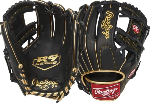 Rawlings | R9 Baseball Glove | 11.5 | Pro I Web | Right Hand Throw | 200 Pattern