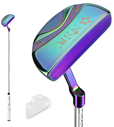 Golf-Damen-Putter, Minigolfschläger-Set, Golfschläger-Putter, Damen-rechte Hand mit Headcovers, 33 Zoll