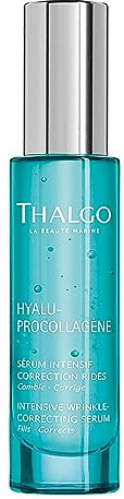 THALGO Hyalu-Procollagène Faltenkorrigierendes Intensiv-Serum VT19015 für eine 3-fache Faltenkorrektur, 30 ml + 3ml Mini Reise Tube