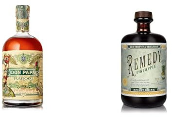 Don Papa Baroko und Remedy Spiced Rum I Aus Black Gold Melasse gebrannt I Auf Basis 3 karibischer Rums I 40%/41,5% Vol. I 2 x 700 ml