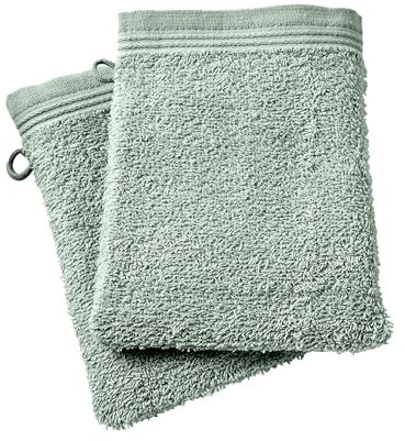 univers decor 2er Set Waschlappen Frottee Spa 15x21 cm / 400 GR/m² (Mint, 2er Set Waschhandschuhe Spa 15x21 cm)
