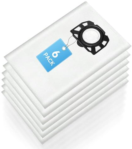 Leavans 6 piezas Bolsa de Filtro de Fieltro para Karcher,Bolsas de Aspirador KFI 357 para Karcher WD 2 Plus/WD 3/KWD 1/KWD 2/KWD 3/MV 3/WD 3.200-WD 3.800M/SE 4001/SE 4002,2.863-314.0