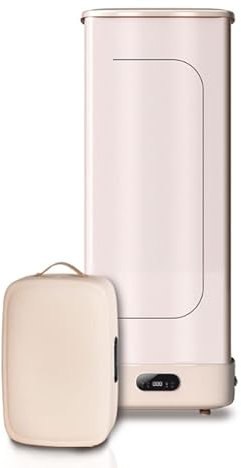 Steam Drying Machine Portable Clothes Dryer, 800W Multifunctional Clothes Drying & Ironing Machine, with Timer & Hot/Cold Wind, Automatic Garment Dryer & Iron Rack for Shirts/Sweaters/Coats/