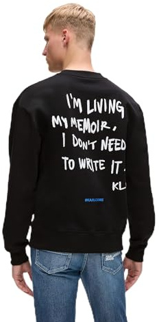 Karl Lagerfeld Jeans Homme Relaxed Karlismall Sweatshirt Black M