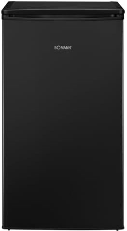 Bomann® Gefrierschrank klein | 4 Sterne-Gefrierfach | Tiefkühlschrank 3 Fächer | leise | ≤ -18°C | Türanschlag wechselbar | 60L Mini Freezer | kleiner Gefrierschrank | GS 7256 schwarz