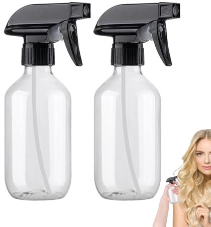 Genérico Botella De Agua Con Pulverizador | Pack De 2 Unidades Pulverizador Antigoteo 300ml Para Cabello | Accesorio Multiusos para Agua Limpieza Perfume Cocina Cabello Viaje Jardín Hogar
