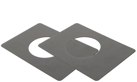 BAZEITFLOW 2 pièces Plaque de Fixation pour Serrure de Porte Acier Inoxydable Kit de Réparation Renfort Anti-rayures Compatible Pêne Dormant et Poignées Standard pour Portes