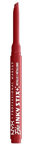 NYX Professional Makeup Epic Eyeliner, Inky Stix, Cream Gel Eyeliner, lasts up to 24 hours, Waterproof, Precise Slanted Tip, Long Lasting & Easy Application, Shade: Robotic Red
