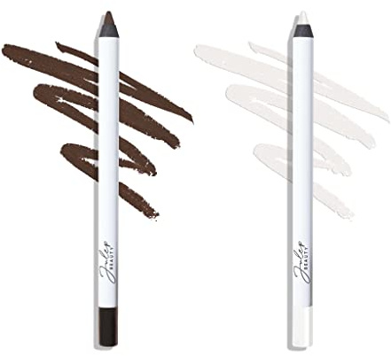 Julep When Pencil Met Gel Sharpenable Longwear Gel Eyeliner Pencil (Rich Brown & White Matte) High-Performance, Waterproof, Transfer & Smudge Proof Eyeliner
