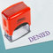 Printtoo Verweigert Selbstfärbender Gummistempel, Vorgefärbter Bürostempel, Home Office Geschäftsausstattung, 38 X 14 Mm, Violett