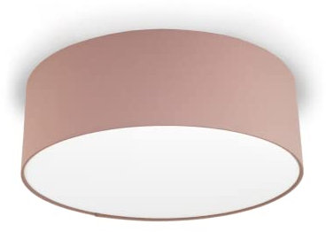 youngDECO® MINI Deckenlampe Rund Ø28 cm - Deckenleuchte Cappuccino 2 x E27 - Baumwollstoff Lampenschirm - Lampe Schlafzimmer, Wohnzimmer, Kinderzimmer und Küche (Ohne Glühbirne)