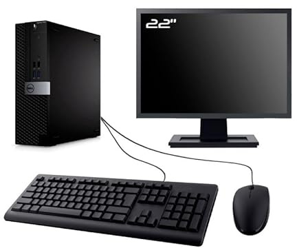 Dell PC Optiplex 7040 SFF Ecran 22 Intel I5-6500 RAM 8Go SSD 2To W11 WiFi