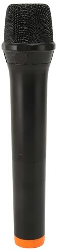 Microphone à Main sans Fil, Micro Dynamique sans Fil Portable UHF avec Récepteur, Microphone sans Fil Portable pour karaoké Chant Discours Fête Mariage