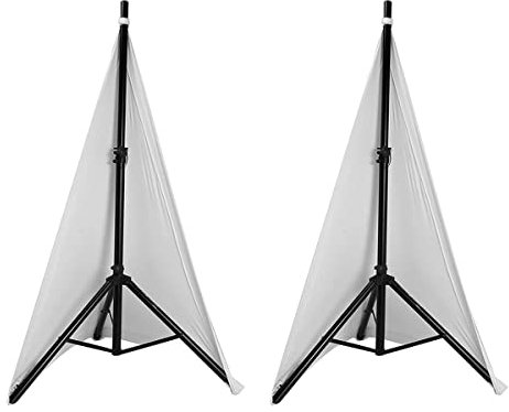 Iegefirm Universal DJ Luz Altavoz Trípode Cubierta Doble Lateral Trípode Scrim Cubierta Material Elástico, 2 Unidades