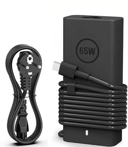 SCOVEE 65W Cargador USB C, Cargador Compatible DELL USB C con DELL Latitude 5540 5420 7400 5440 7440 3540 5520 7420 5430 7390 7320 5530 7430 XPS 13, Chromebook 3100 Tipo C Adaptador Rápido