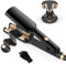 Hair Waver - Mini Crimper, UKLISS Pro Beach Waves Curler, Mermaid Waver for Wavy Hair, Lightweight & Compact Size Wave Curling Iron Crimpers for Women, Double Voltage (Black Gold)