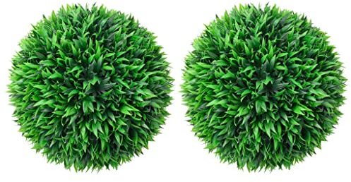 Generico Sfere di Bosso Artificiale 2 pz 38 cm,Casa e Giardino,Arredo,Flora artificiale-315474